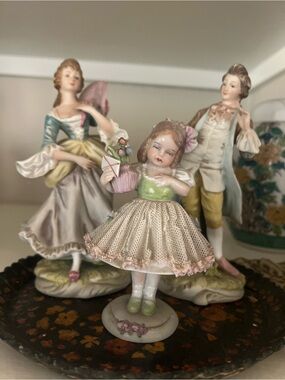 Antique Lefton Porcelain Dancing Figurines- Home Decor